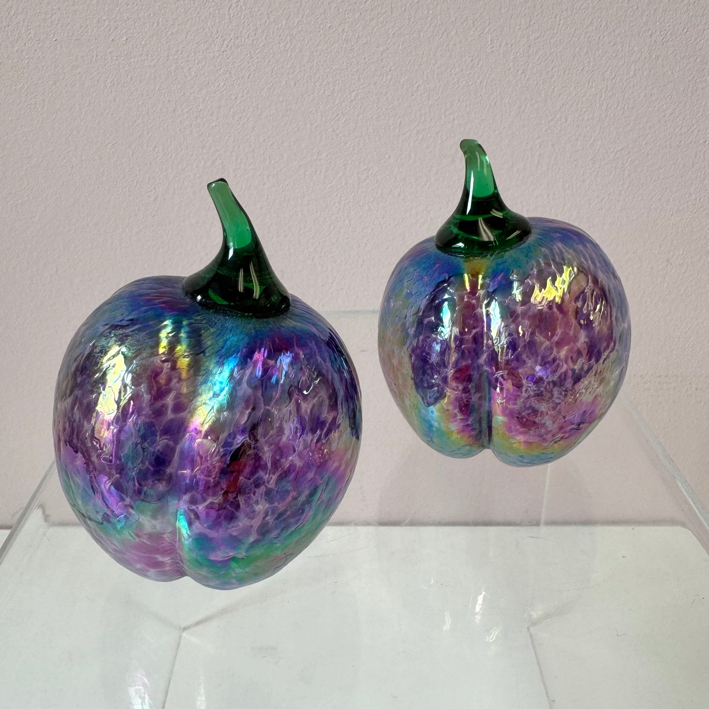 Vintage Iridescent Glass Fruit/item
