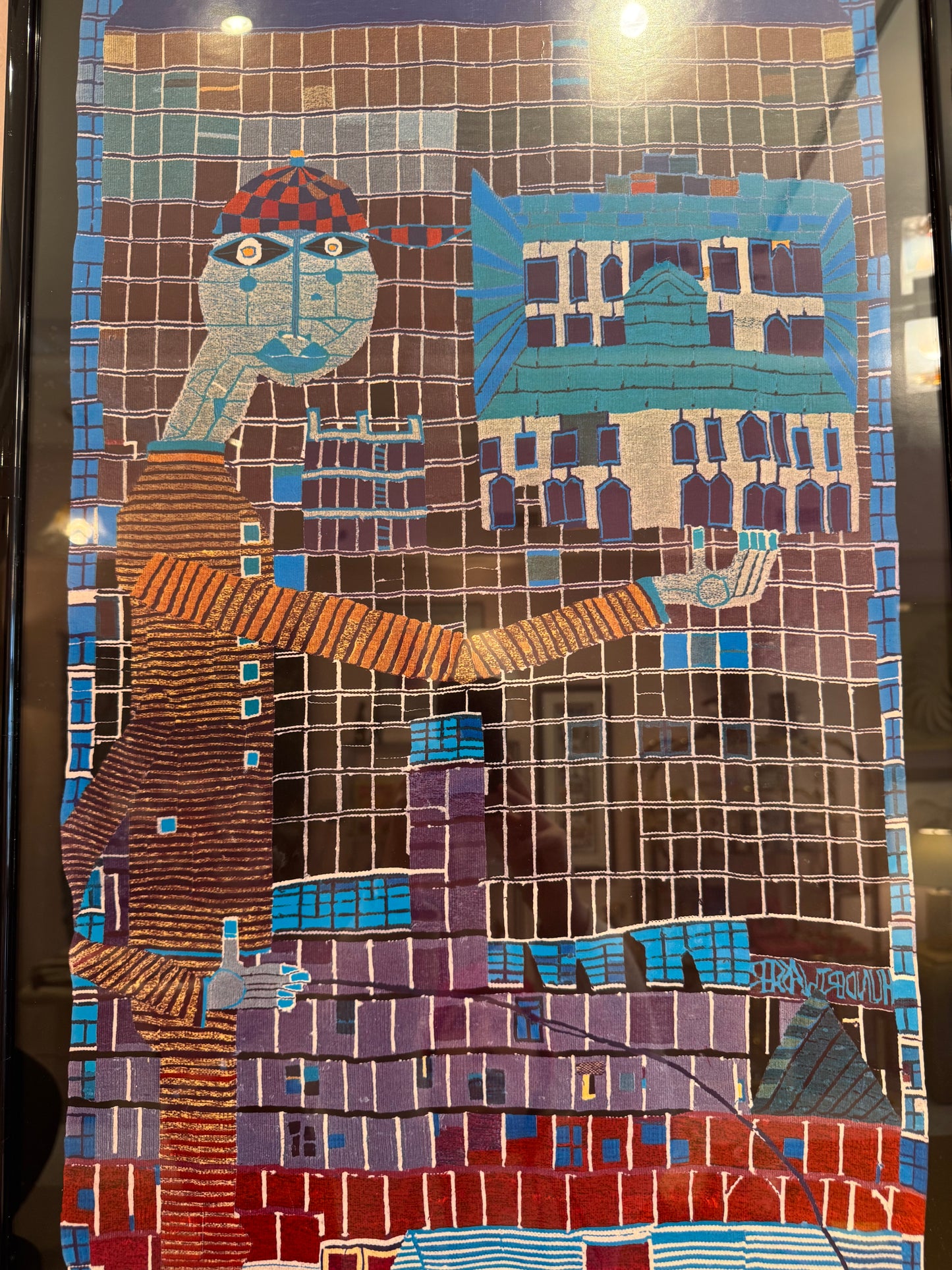 Vintage 1970's Hundertwasser Museum Exhibition Poster