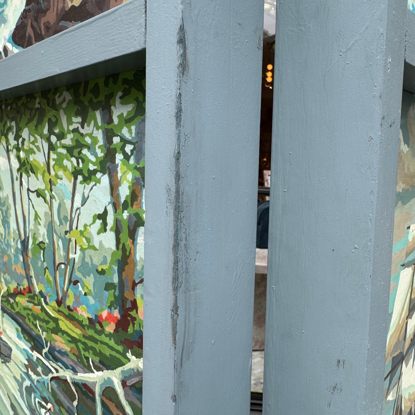 Vintage 1950's Original Paint by Numbers Screen/Room Divider