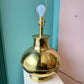 Large Vintage Brass Jar Table Lamp
