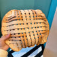 Vintage Woven Ceramic Decorative Basket