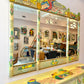 Vintage Hand Crafted Mexican Console and Mirror Set by Diseños Caaesa