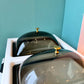 Mid Century White and Gray Lucite 2 Compartment Server