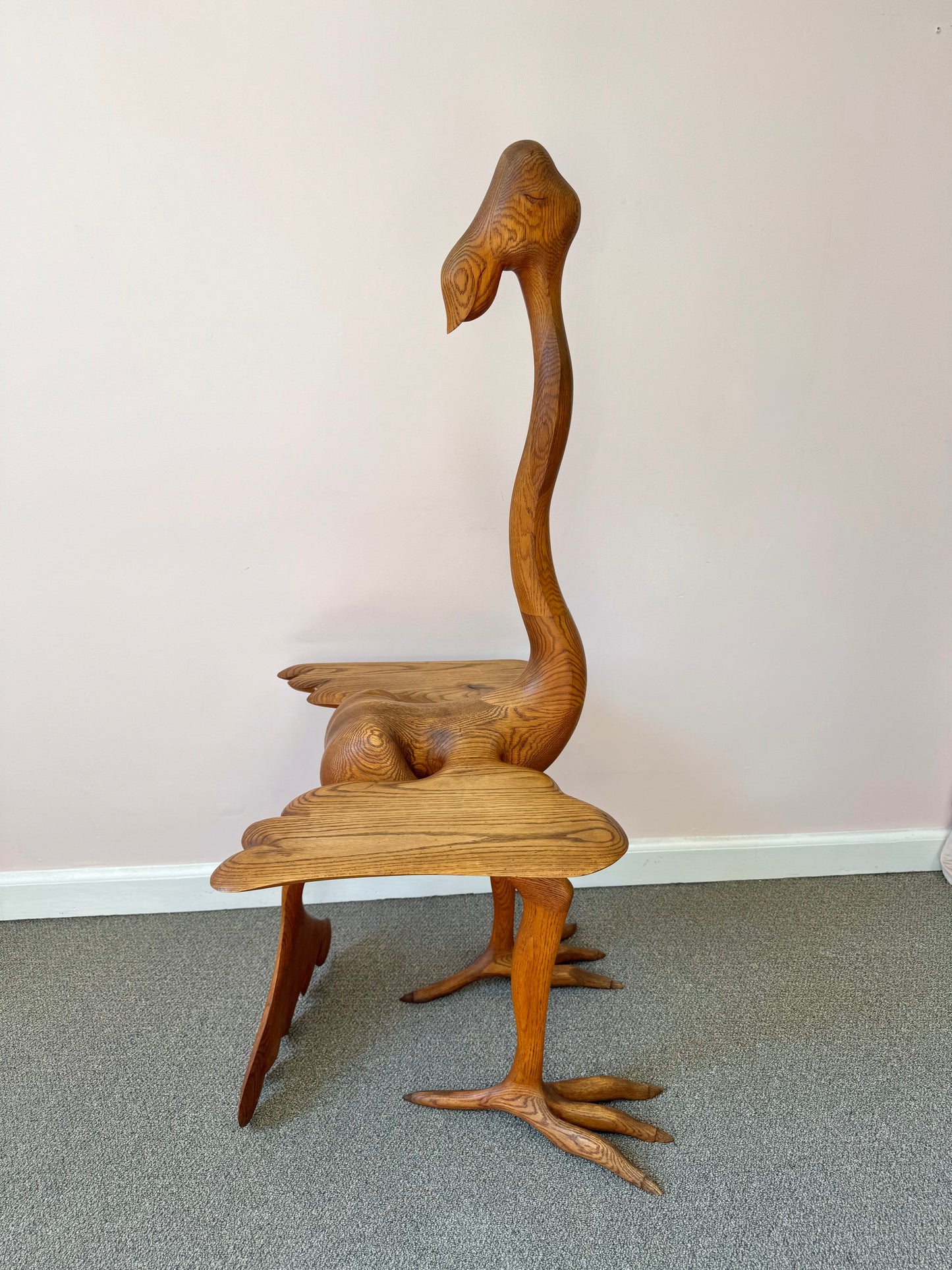 1980 Andrew Willner Ostrich Table/Signed and Dated