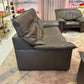 1980's Vintage Taupe Leather Adjustable Sofa by Durlet