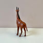 Vintage Leather Giraffe Statue