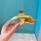 Vintage Brass Dolphin Figurine 7.5”