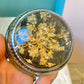 Vintage Dried Flower Magnified Glass Dome Paperweight
