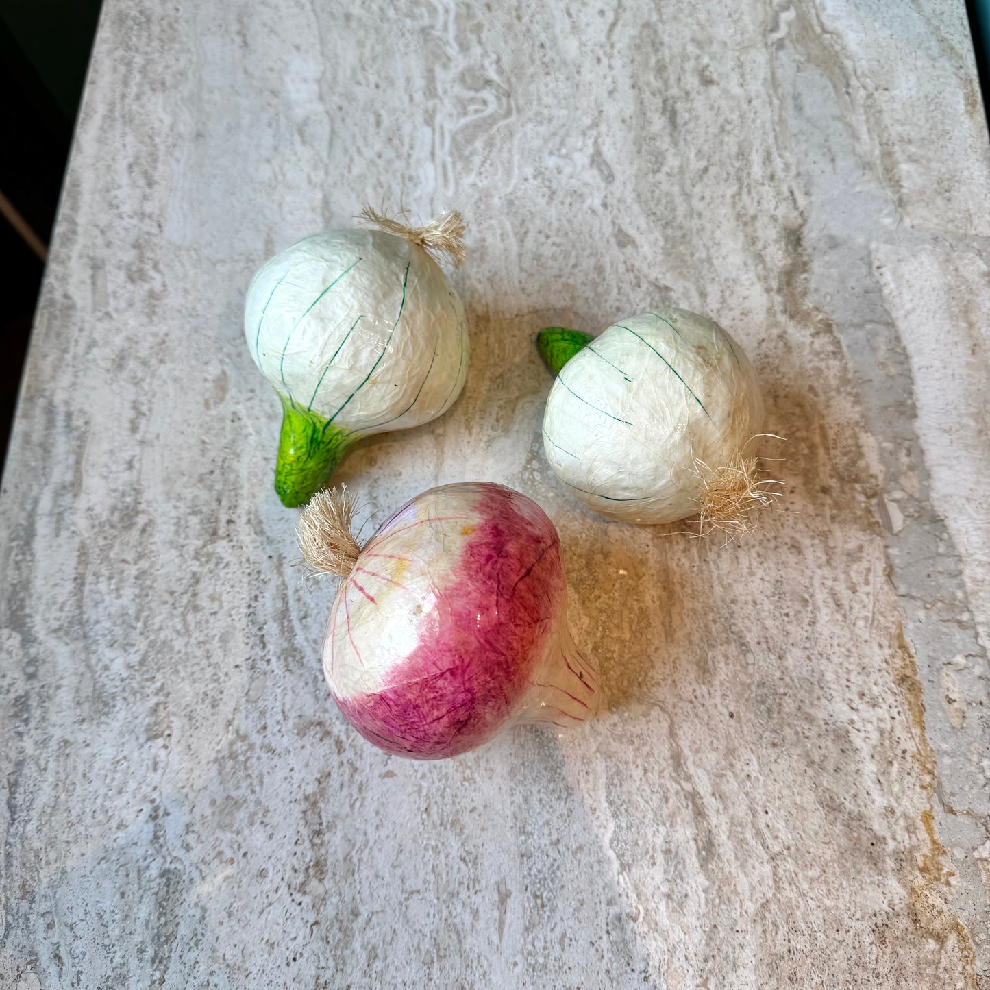 Set of 3 Vintage Paper Mache Vegetables
