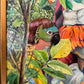 Vintage Original Framed "Summer Fantasy" 1982 Acrylic on Board Painting by Phyllis Londraville