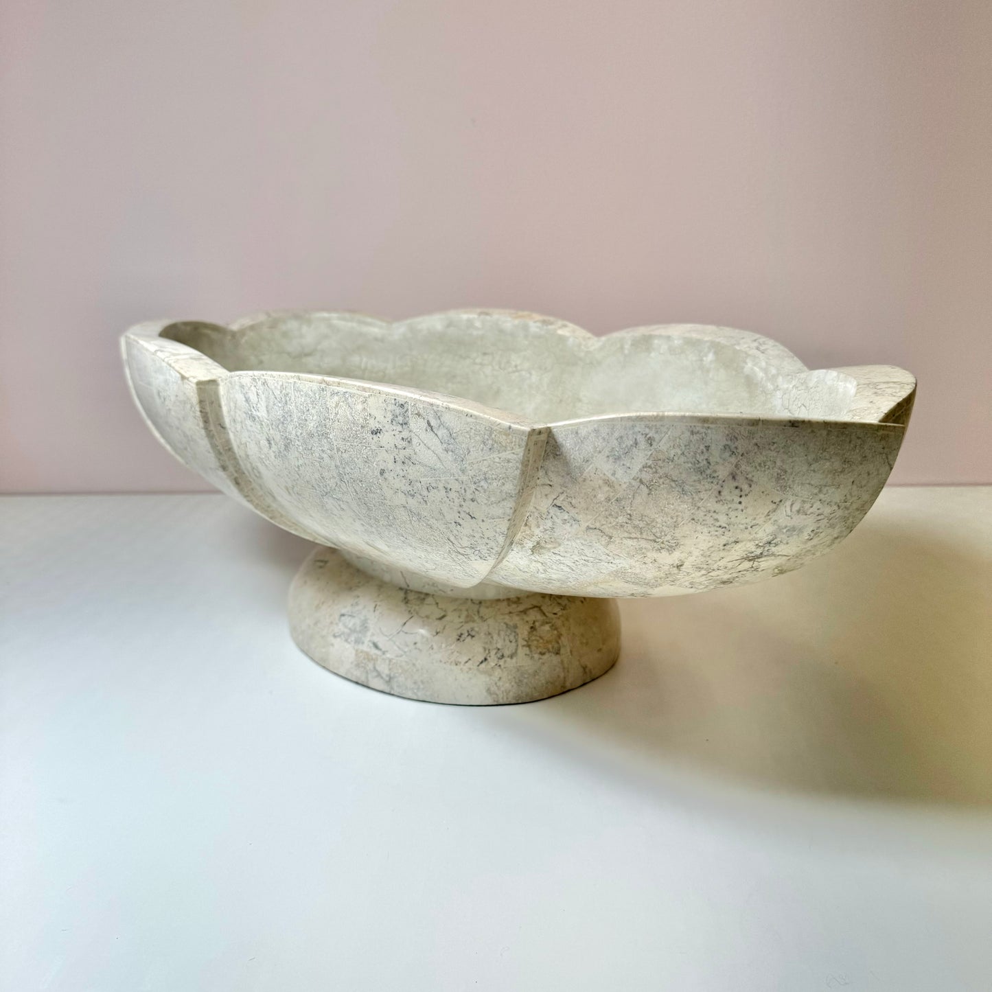 Vintage Large Tessellated Stone Bowl
