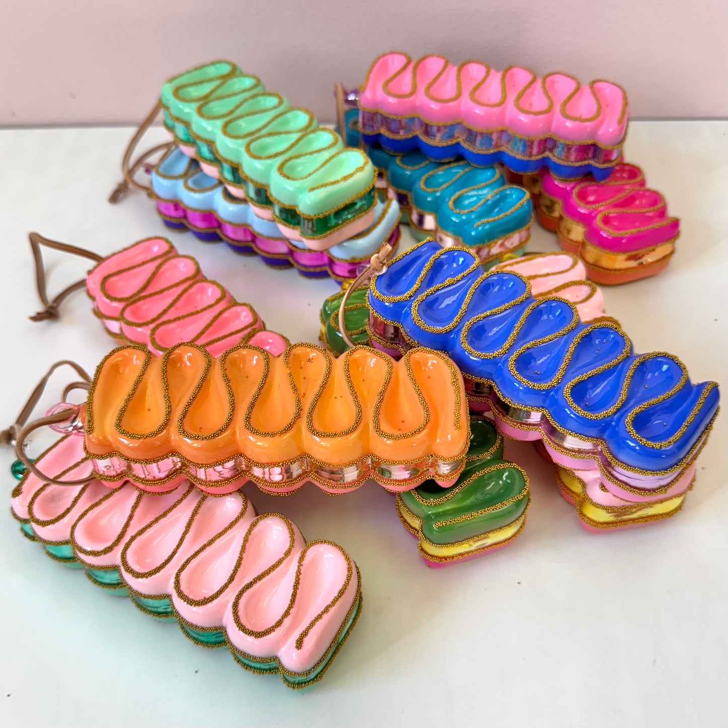 Glass Ribbon Candy Ornament