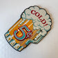 Vintage 1960's Wooden "Cold 5¢" Beer Wall Sign