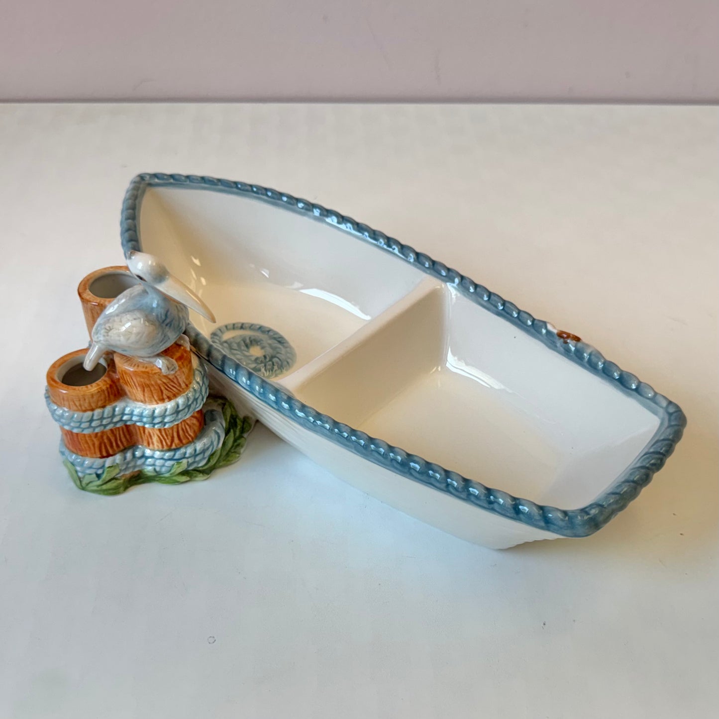 Vintage Seaboard Pelican Boat Serving Dish by Fitz & Floyd