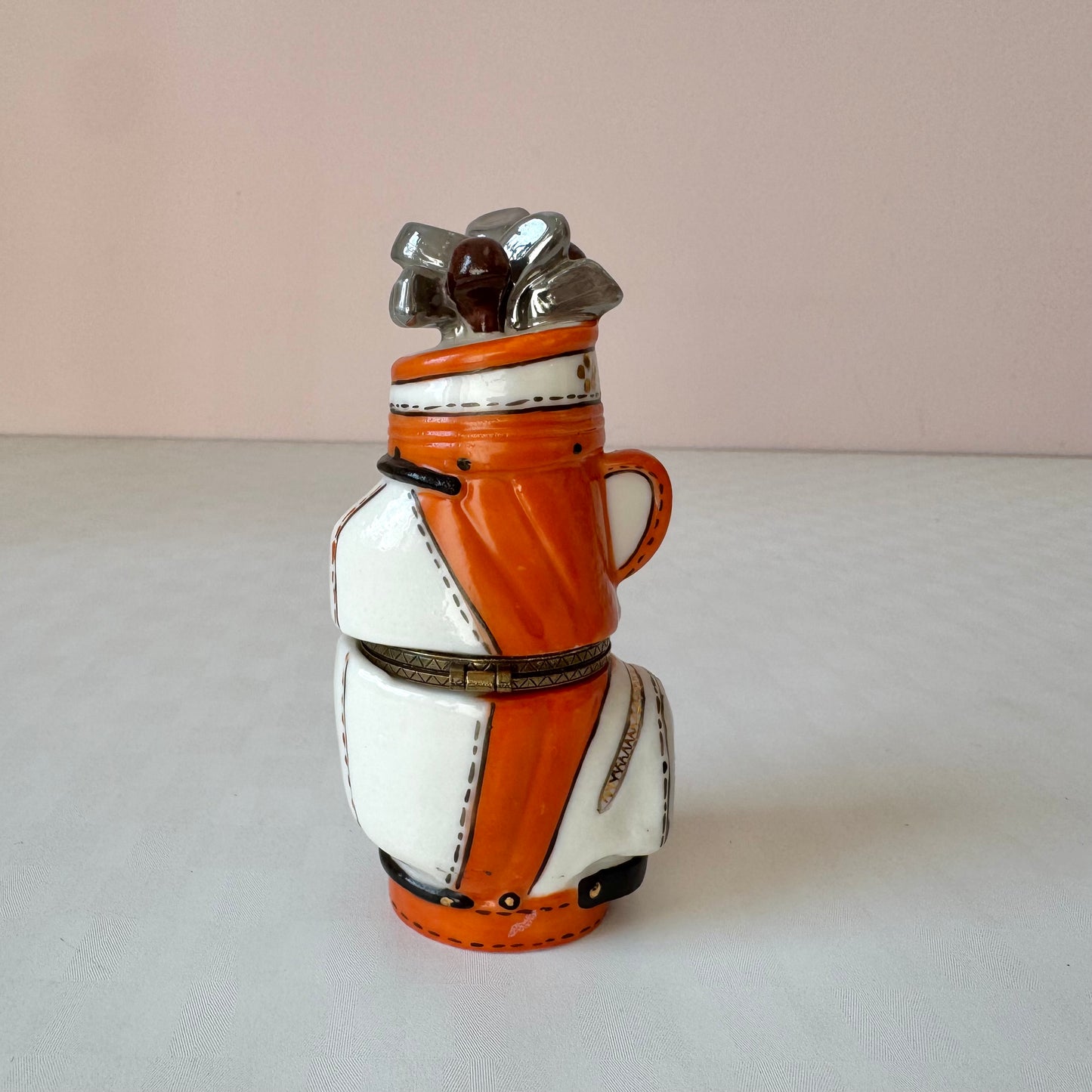 Vintage Golf Bag and Clubs Trinket Box