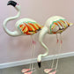 Pair of Extra Large Vintage Mexican Papier- Mache Flamingo Statues