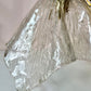 Vintage Mazzega Style Murano Glass Handkerchief Pendant Light Fixture