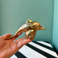 Small Vintage Brass Dolphin Figurine