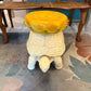 Vintage Extra Large Mid-Century Tortoise Stool