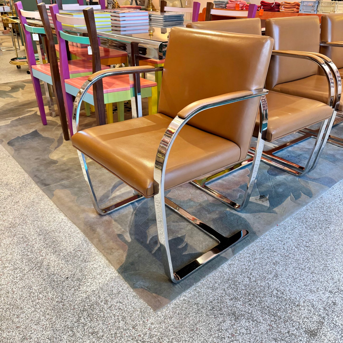 Vintage Set of 4 Brno Chairs by Mies Van Der Rohe