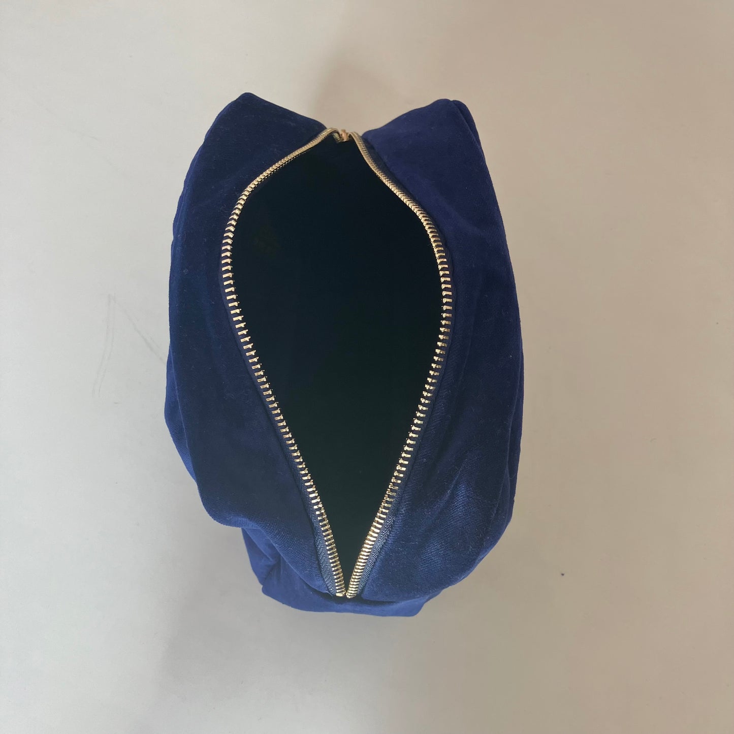 Velvet Embroidered Makeup Bag - Flowers