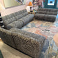 Vintage Zebra Modular Sectional Sofa/Slipper Chair Sold Per Piece
