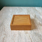 Vintage Small Square Wooden Storage Box