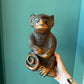 Vintage Mid-Century Resin Monkey Statue
