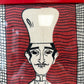 Vintage Framed "The Butcher, The Baker, The Candlestick Maker" Irish Linen Artwork