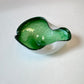 Vintage Green and White Murano Glass Bowl/Ashtray