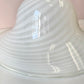 Vintage Large White Murano Glass Pendant Chandelier
