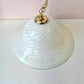 Vintage Large White Murano Glass Pendant Chandelier