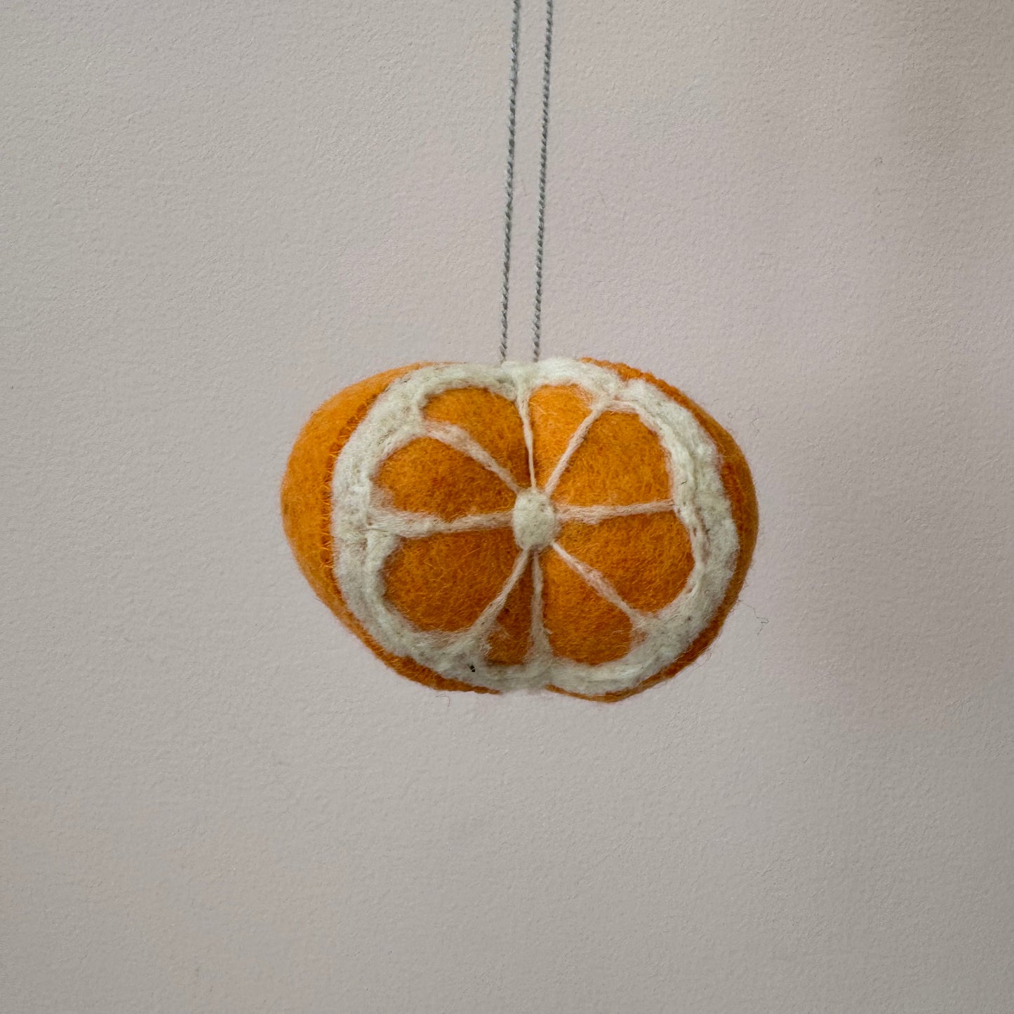 Orange Felt Ornament