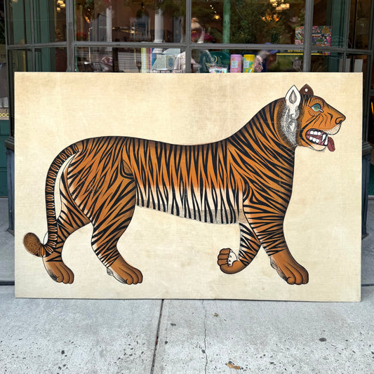 Vintage Large Jaime Parlade Style Bengal Tiger Painting