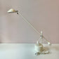 Vintage Postmodern White Cantilevered Arm Adjustable Desk Lamp