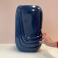 Vintage Art Deco Style Dark Blue Ceramic Vase
