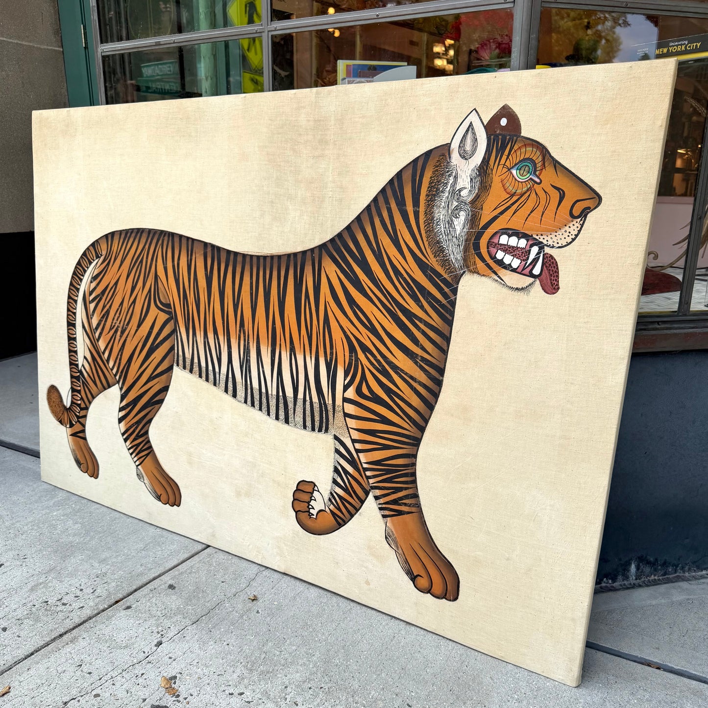 Vintage Large Jaime Parlade Style Bengal Tiger Painting