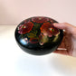 Vintage Hand Painted Floral Wooden Trinket Box