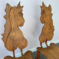 Pair of 1980 Andrew Willner Horse Chairs/Signed and Dated