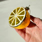 Glass Lemon Half Ornament