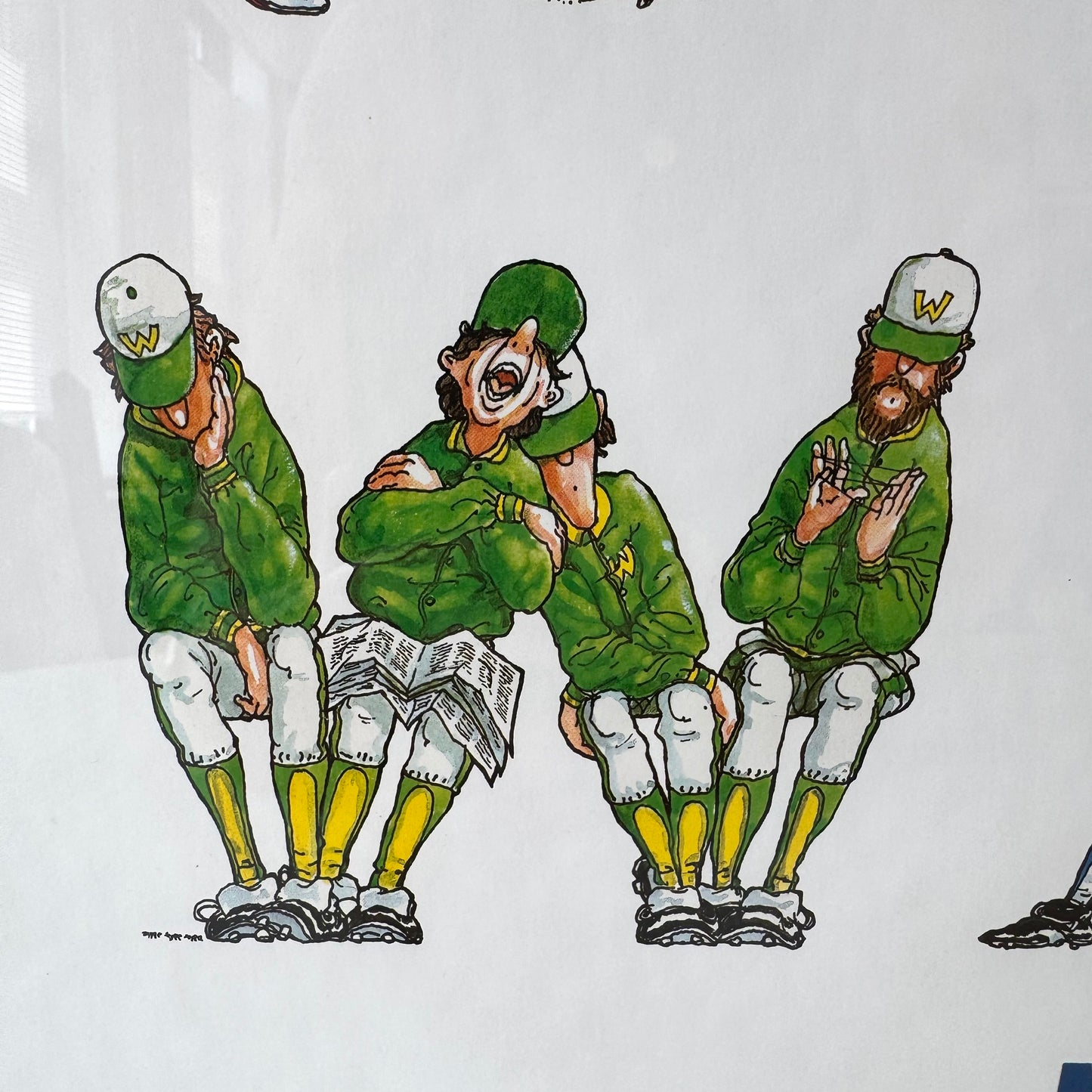 Vintage "Alphabat" Baseball Themed Poster by Doug Keith