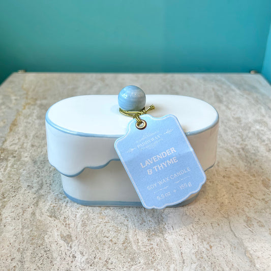 Paddywax Cherie Lavender & Thyme Porcelain Candle