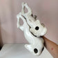 Vintage Porcelain Great Danes Resting Sculpture by Giovanni Ronzan