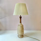 Vintage Mid-Century Ceramic and Walnut Lamp w/shade