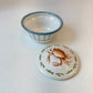 Vintage Pair of Ceramic Crab Lidded Bowls by Fitz & Floyd