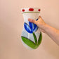 Vintage Kosta Boda "Tulipa" Glass Vase by Ulrica Hydman-Vallien