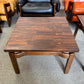 Mid Century Modern Jens Risom Style Walnut and Laminate Floating Coffee/Side Table