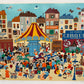 Framed Vintage ‘Park D’Amusement’ Limited Edition Serigraph by Claudine-Signed/Numbered