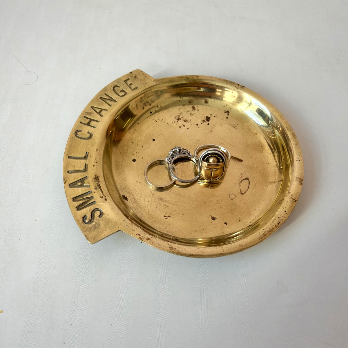 Vintage Brass ‘Small Change’ Catchall Dish