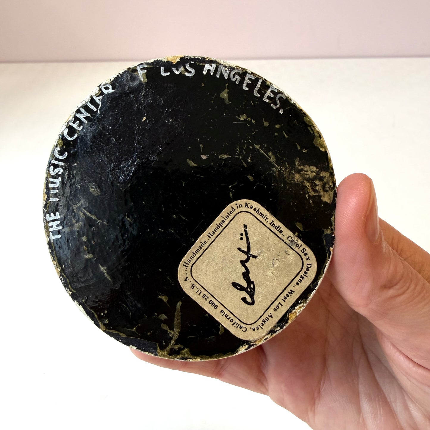 Vintage Hand Painted Lacquer Kashmir Trinket Box